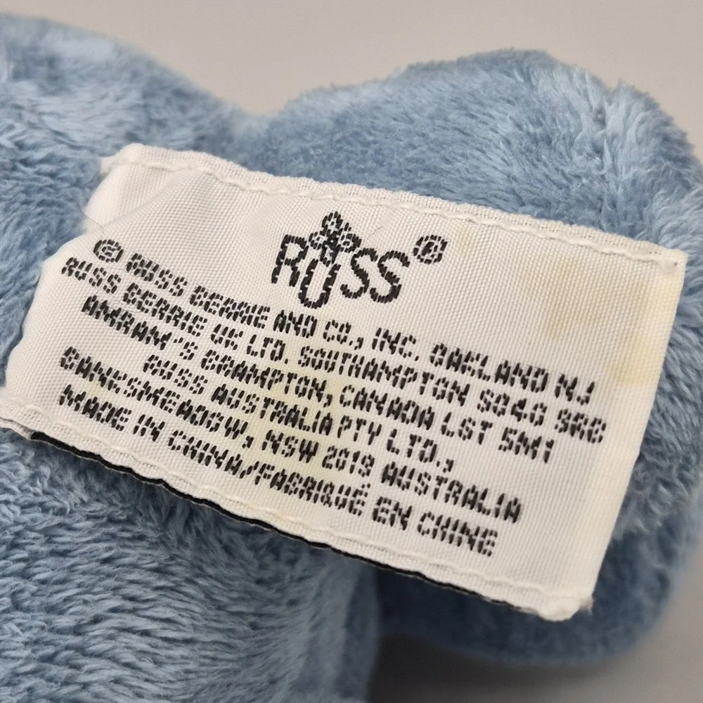 RUSS Blue Hippo Hippopotamus Stuffed Animal Plush Item# 34211 - Picture 5 of 8
